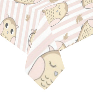 cute owl leaf Tablecloth