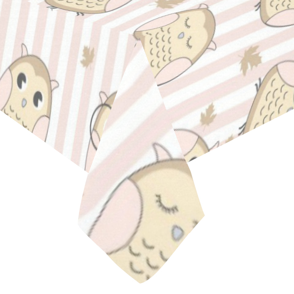 cute owl leaf Tablecloth