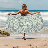 hand drawn blueberry pattern Beach Towel