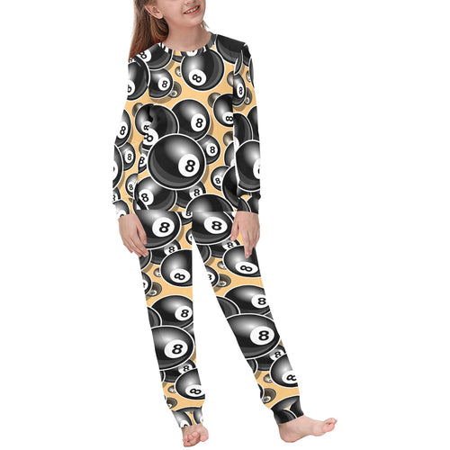 Billiard Ball Pattern Print Design 04 Kids' Boys' Girls' All Over Print Pajama Set
