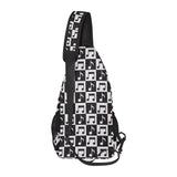 Music Notes Pattern Print Design 01 All Over Print Chest Bag