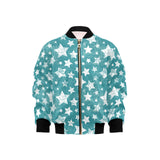 Vintage star pattern Kids' Boys' Girls' Bomber Jacket