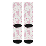 Hand drawn ice cream pattern Crew Socks
