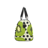 kiwi black dot background Travel Bag