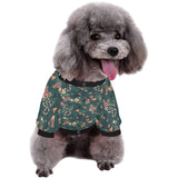 Snake forest pattern All Over Print Pet Dog Round Neck Fuzzy Shirt