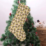 Hamburger Pattern Print Design 01 Christmas Stocking