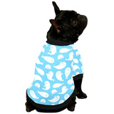 Cute white sea lion seals pattern All Over Print Pet Dog Round Neck Fuzzy Shirt