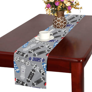 Skate Board Pattern Print Design 03 Table Runner