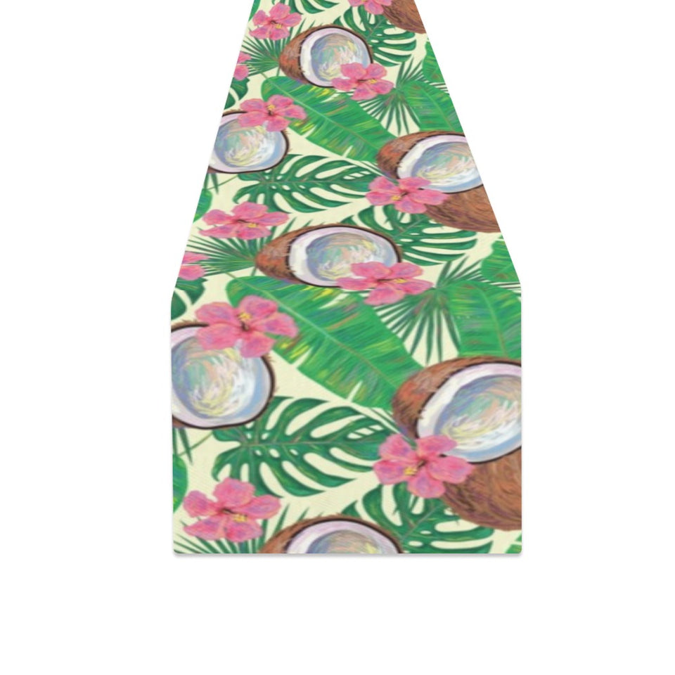 Coconut Pattern Print Design 01 Table Runner