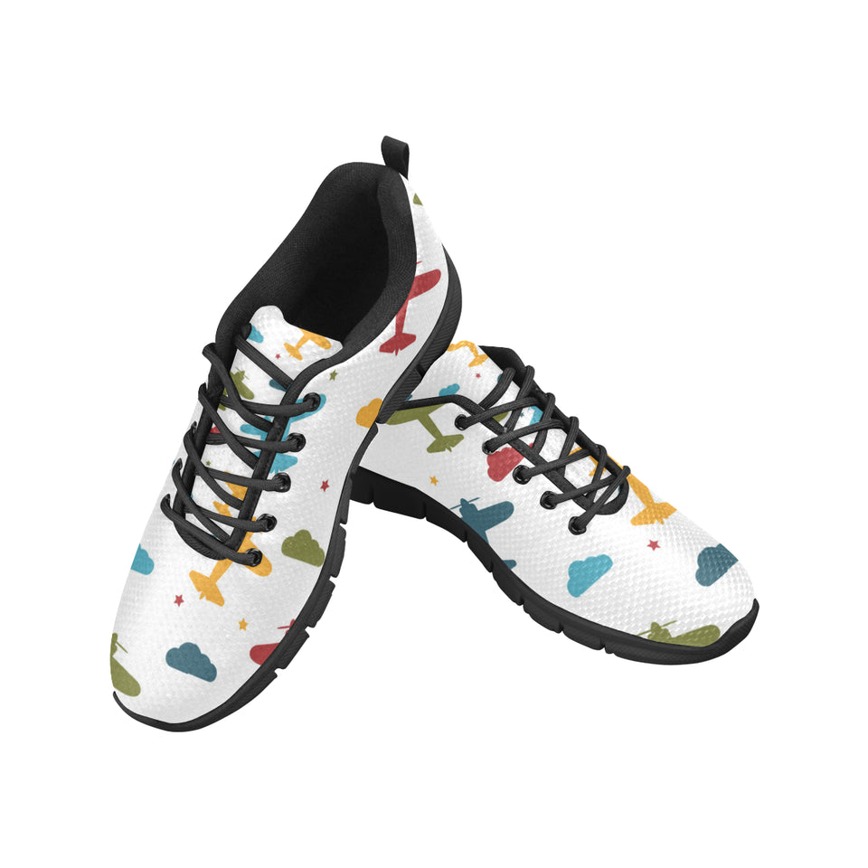 Airplane star cloud colorful Men's Sneaker Shoes