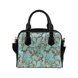 Monkey Palm tree background Shoulder Handbag