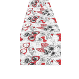 Yorkshire Terrier Pattern Print Design 04 Table Runner