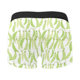 Green Peas Pattern Print Design 03 Men's All Over Print Boxer Briefs Men's Underwear