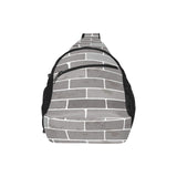 Brick Printed Pattern Print Design 05 All Over Print Chest Bag