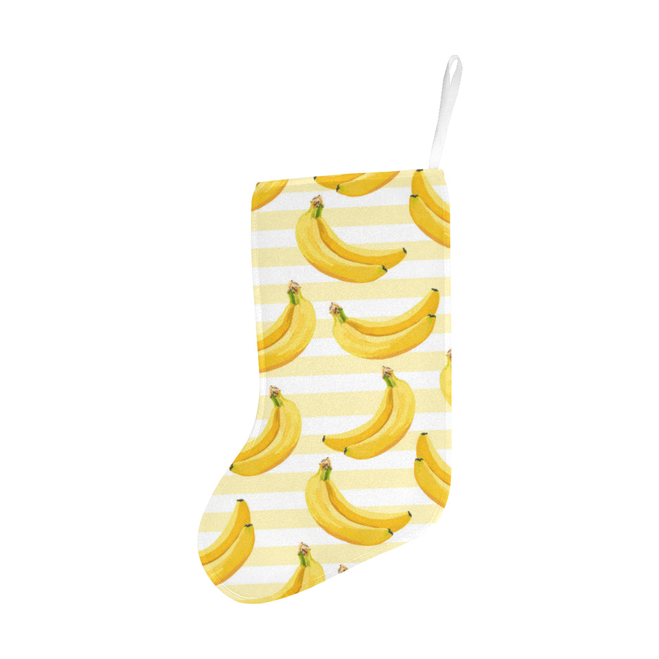 Banana pattern blackground Christmas Stocking