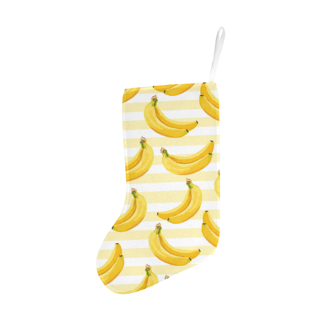 Banana pattern blackground Christmas Stocking