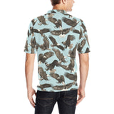 Eagle Pattern Print Design 01 Men's All Over Print Polo Shirt