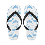 Blue whale pattern Unisex Flip Flops