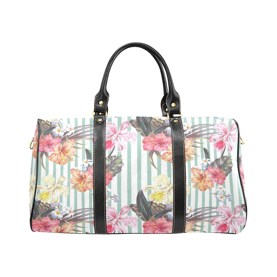 Colorful orchid flower pattern Travel Bag