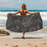 Pizza pattern Beach Towel