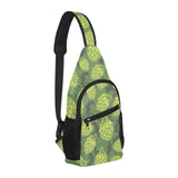 Hop pattern Hop cone background All Over Print Chest Bag