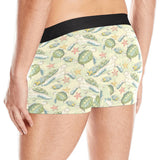 Hand drawn sea turtle fish pattern Men's All Over Print Boxer Briefs Men's Underwear