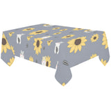 Cute hamster sunflower pattern background Tablecloth