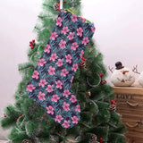 Hibiscus Pattern Print Design 05 Christmas Stocking