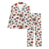 Ladybug Pattern Print Design 05 Women's Long Pajama Set