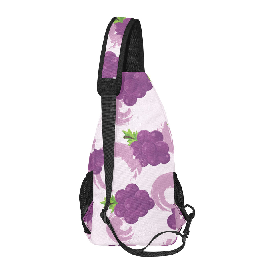 Cute Grape pattern All Over Print Chest Bag