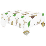 Color hand drawn cacao pattern Tablecloth
