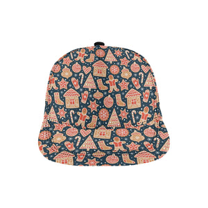 Christmas gingerbread cookie pattern All Over Print Snapback Cap