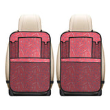 Skate Board Pattern Print Design 01 Car Seat Back Organizer