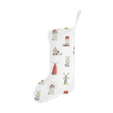 windmill design pattern Christmas Stocking
