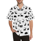 Goat ram pattern Men's All Over Print Hawaiian Shirt