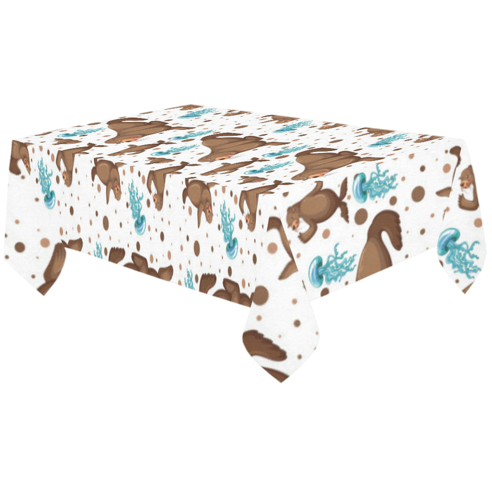 sea lion Seals jellyfish pattern Tablecloth