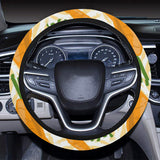 Carrot Pattern Print Design 01 Car Steering Wheel Cover