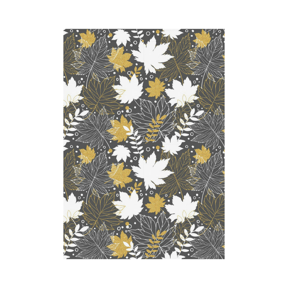 Beautiful gold autumn maple leaf pattern House Flag Garden Flag