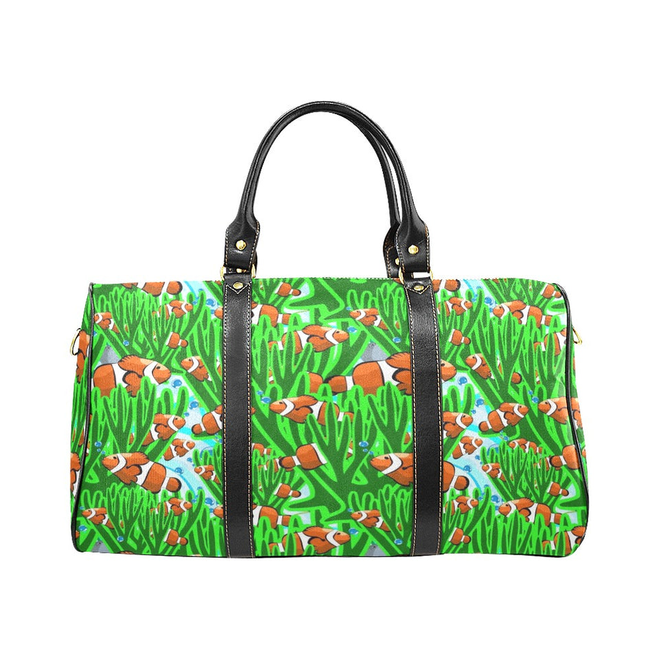 Clown Fish Pattern Print Design 01 Travel Bag