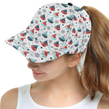 Cute color paper sailboat pattern All Over Print Snapback Cap