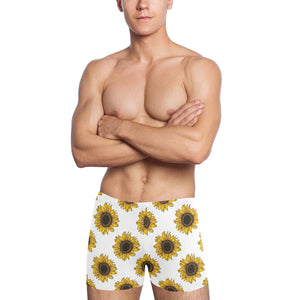 sunflowers design pattern Men's Swimming Trunks