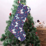 Colorful butterfly flower pattern.eps Christmas Stocking