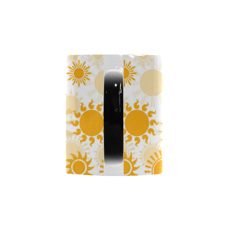 Sun design pattern Morphing Mug Heat Changing Mug