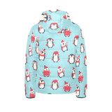 Cute penguin christmas design pattern Kids' Boys' Girls' Padded Hooded Jacket
