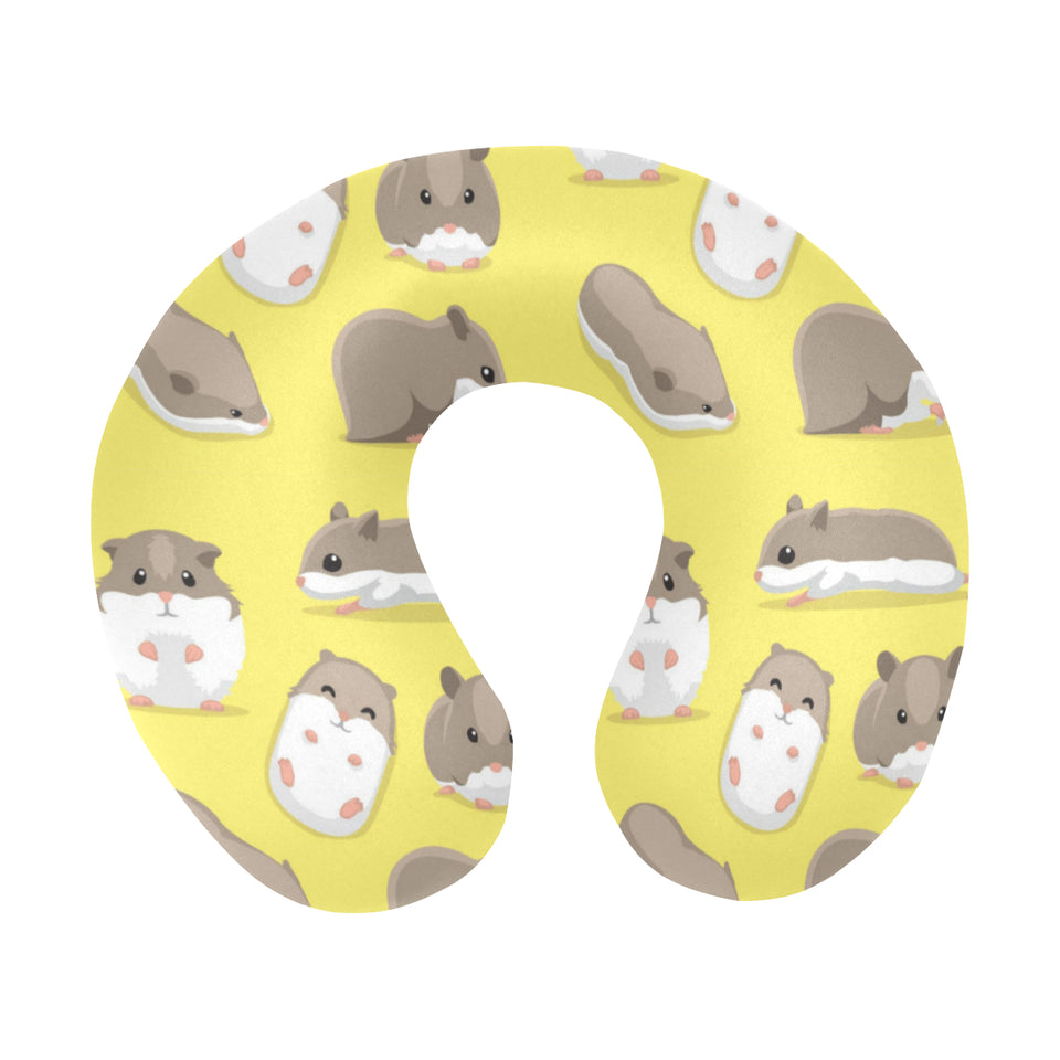 Cute Hamster pattern U-Shaped Travel Neck Pillow