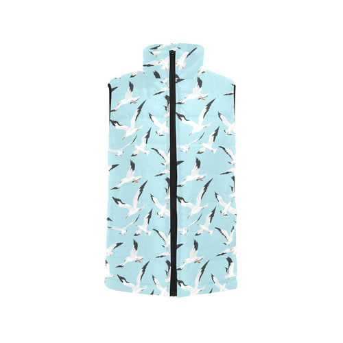 Seagull Pattern Print Design 01 Men's Padded Vest