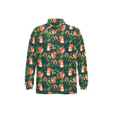 Squirrel Pattern Print Design 03 Men's Long Sleeve Polo Shirt