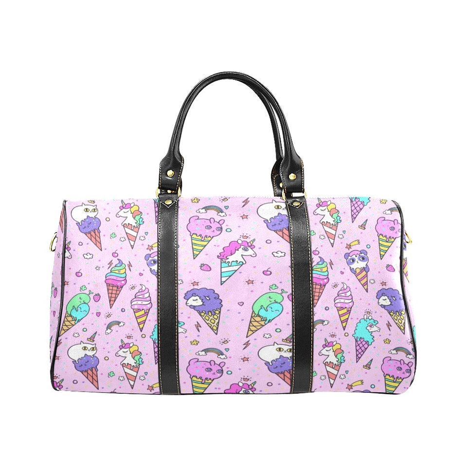 Cute ice cream cone animal pattern Travel Bag