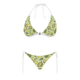 Durian leaves pattern background Sexy Bikinis Two-Piece Swimsuits