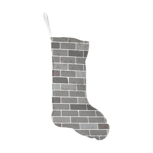 Brick Printed Pattern Print Design 05 Christmas Stocking